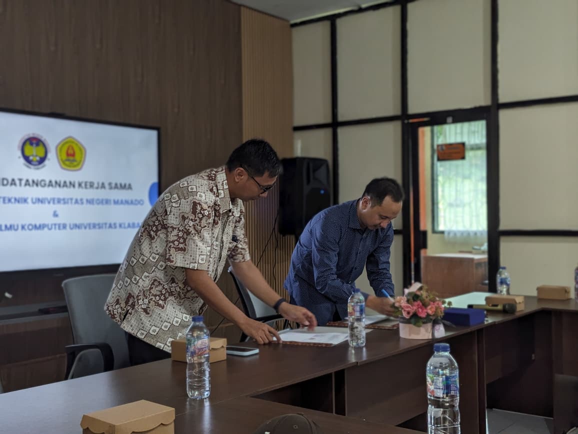 Program Studi Pendidikan Teknologi Informasi dan Komunikasi FT UNIMA dan Fakultas Ilmu Komputer Universitas Klabat Perkuat Implementasi Tridharma Perguruan Tinggi
